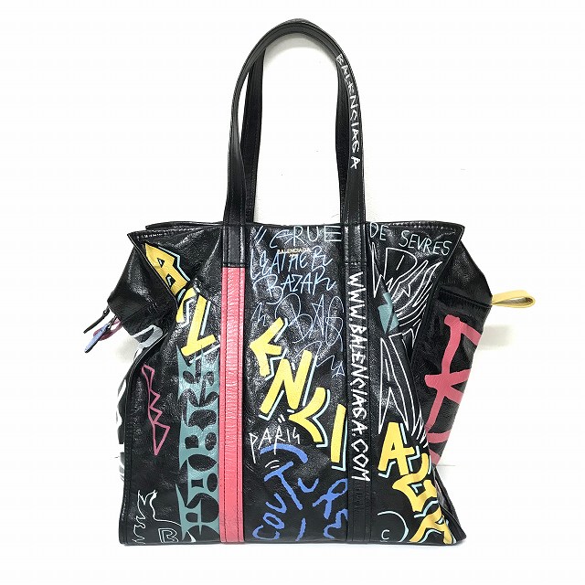希少】BALENCIAGA／グラフィティ バサール トートバッグ／定価約22万 